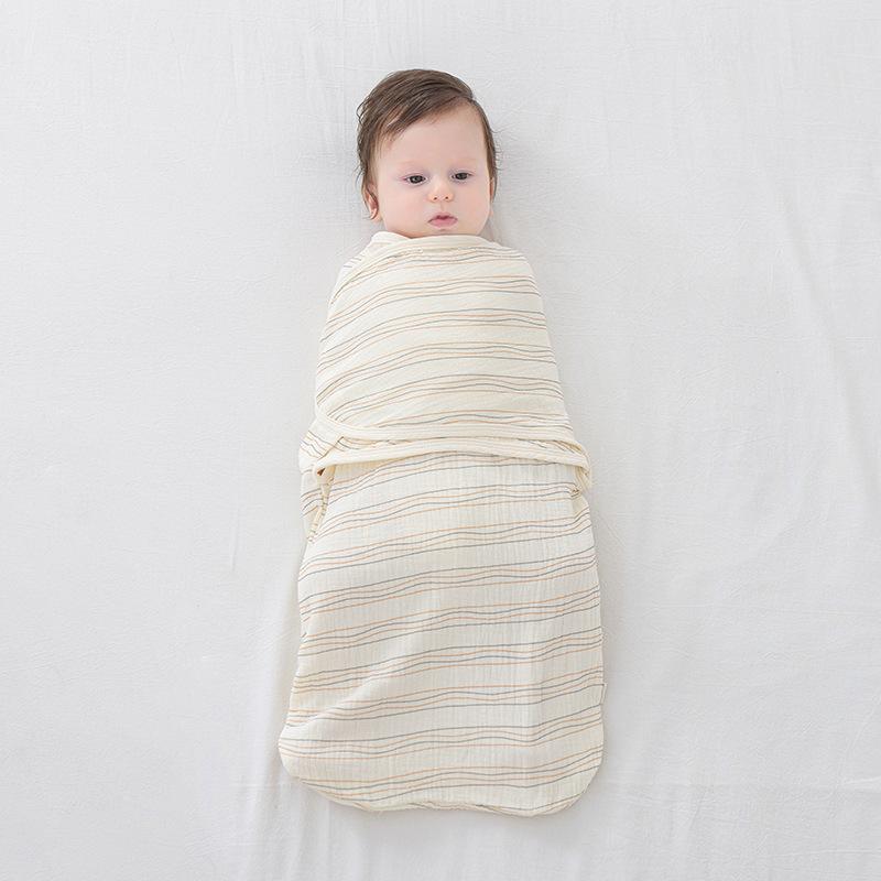 Baby Bedding, Futon Set - おくるみ 新生児 ベビー 赤ちゃん 男の子 女の子 綿100% ガーゼ スワドル スリーパー モロー反射防止 通気性 吸湿速乾 薄手 軽量 春夏 プリント柄 総柄 動物柄 繭型 寝袋