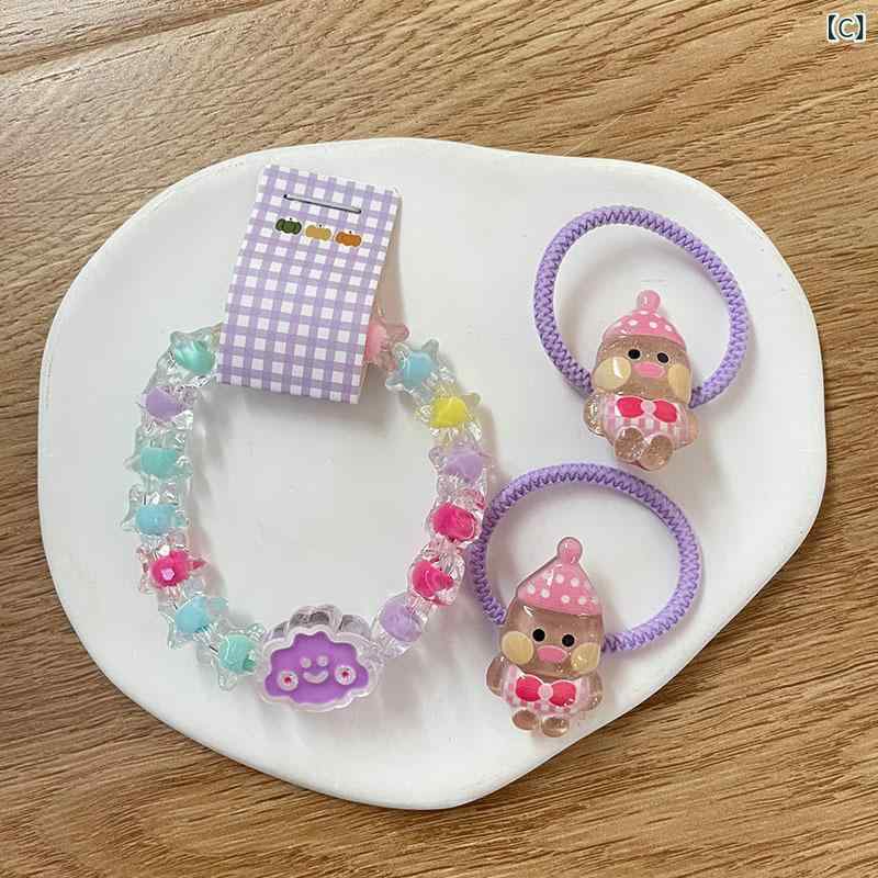 アクセサリー 女の子 キッズ かわいい カートゥーン キャラクター アクリル 樹脂 ...