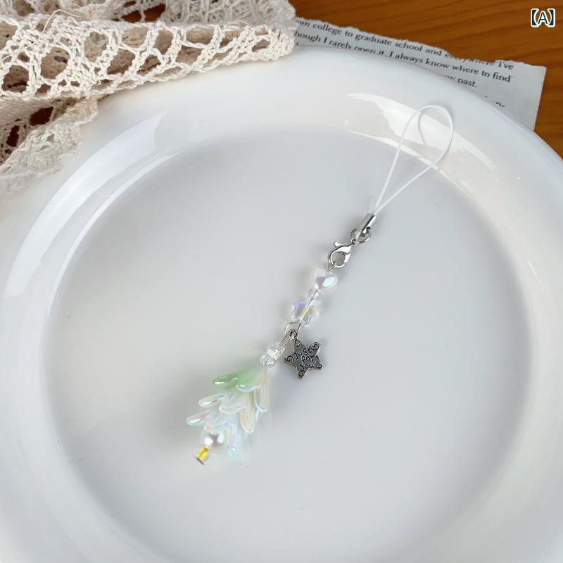 キーホルダー カラフル クリスマスツリー 吊り下げ ペンダント 星 レターモチーフ ...