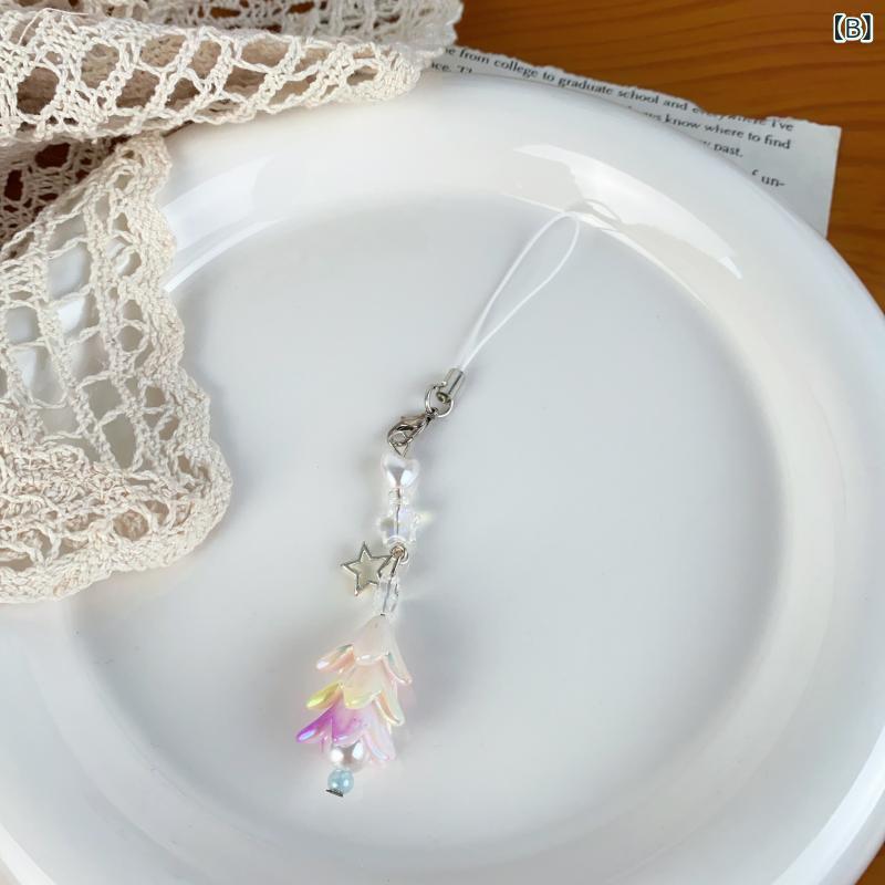 キーホルダー カラフル クリスマスツリー 吊り下げ ペンダント 星 レターモチーフ ...