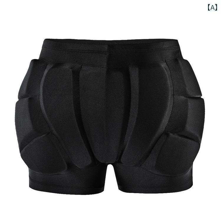 Protector for boys and girls, hip guard pad, roller skating, ice skating, skateboarding, skiing shorts, impact-absorbing sponge cushion, black, outdoor.