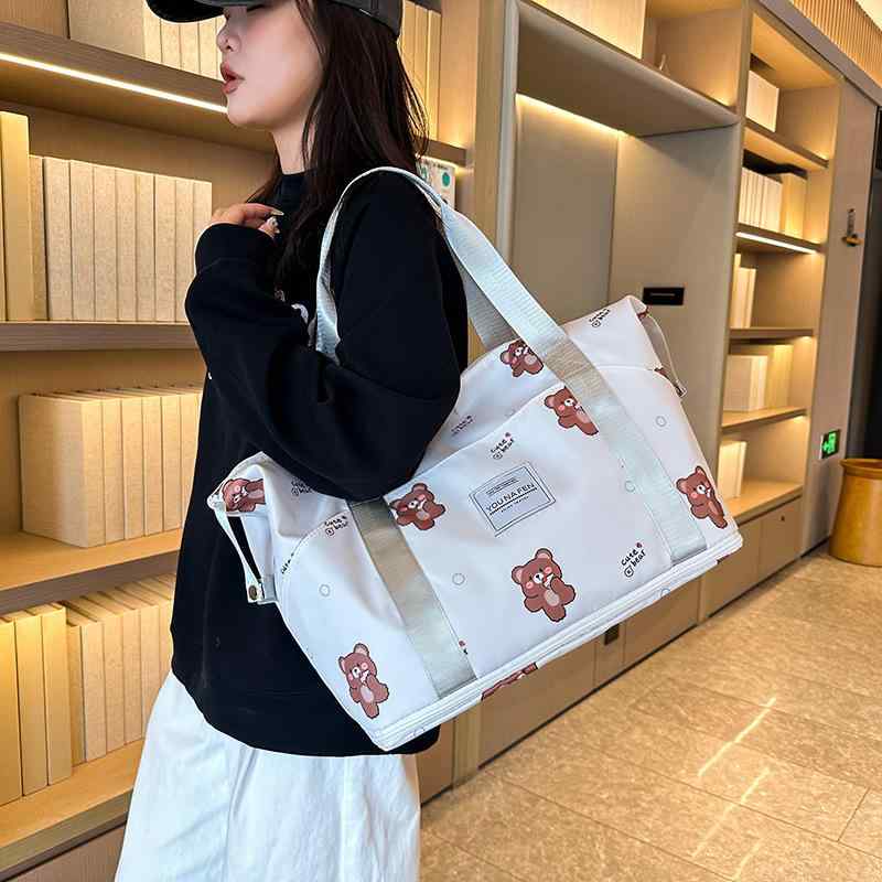 収納袋 レディース 旅行用 大容量 軽量 防水 ボストンバッグ 手提げ トートバッグ 引っ越し 衣類 布団 小物 soarsole-10337685 ふんわり暮らし鞄店 パッケージ画像