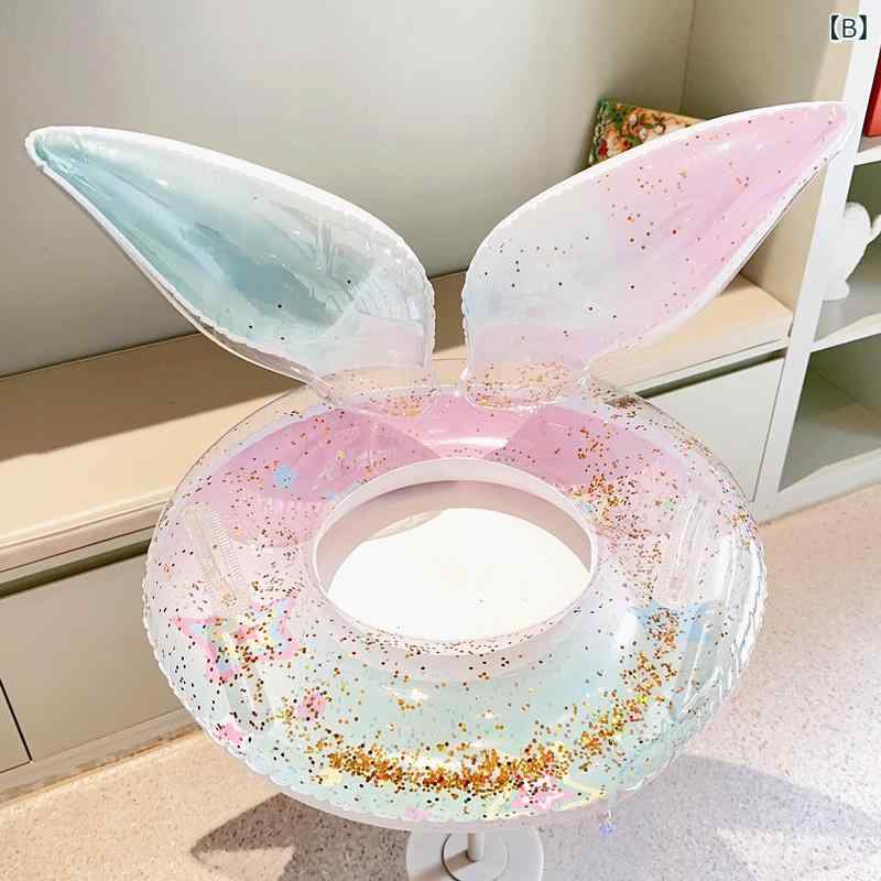 浮き輪 キッズ 女の子 子供用 ビーチグッズ スパンコール 人魚 メルヘン マーメイ...