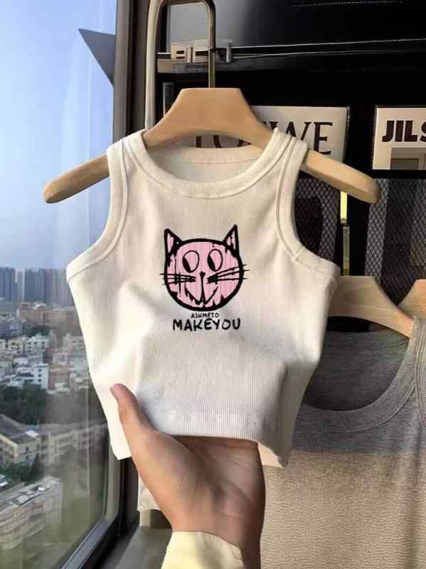 ・カテゴリ: 子供用タンクトップ、キャミソール・対象: ガールズ・スタイル: スポーツ・タイプ: ノースリーブ・対象年齢: 3〜8歳・加工: ソフト加工・柄: キャラクター、アルファベット・素材: ポリエステル 80%、竹繊維・ネックライン: クルーネック・フード: なし・カラー展開: ホワイト（小フェアリー）、ホワイト（MAKEYOU）、ホワイト（EXPLORER）、ホワイト（甜筒兔子）、ホワイト（ハート兔）、ホワイト（滑板车女孩）、ホワイト（可爱熊）・サイズ展開: 100cm、110cm、120cm、130cm、140cm、150cm、160cm