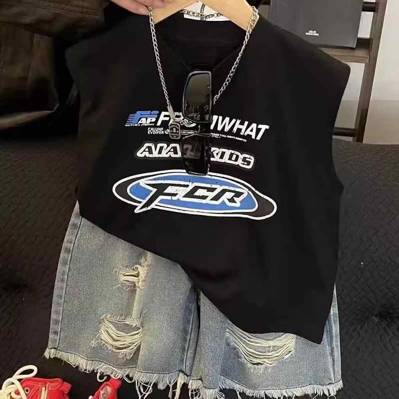 Tシャツ キッズ 男の子 タンクトップ ノースリーブ トップス トップス コットン100...