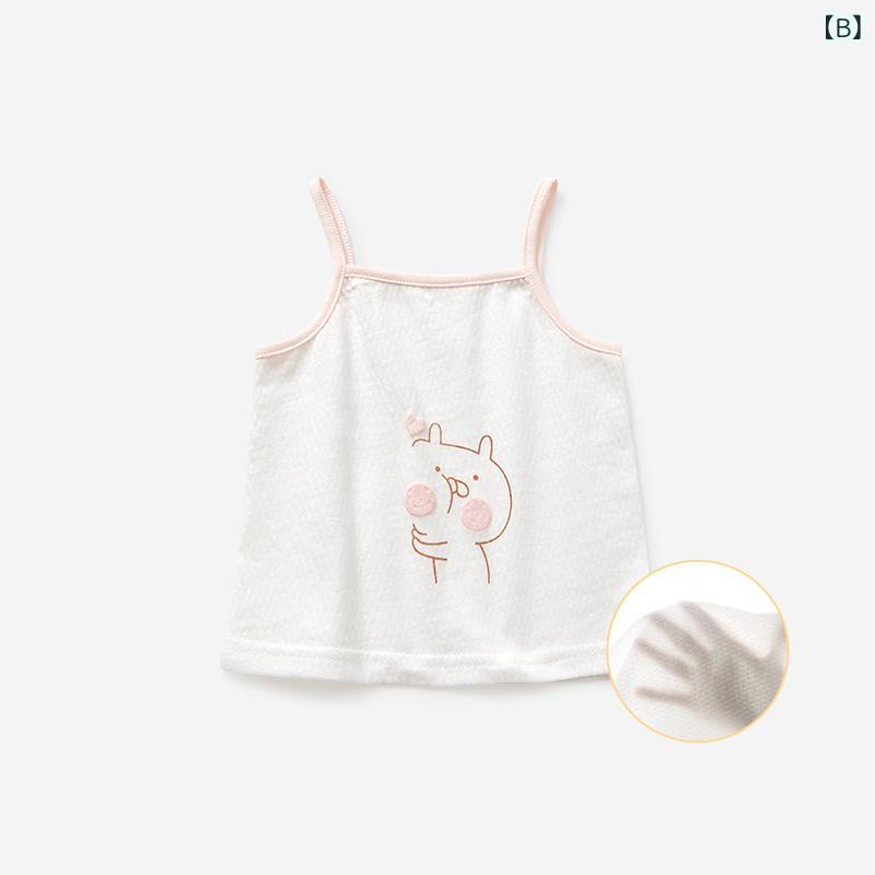 ふんわり暮らし鞄店のタンクトップ ベビー 女の子 キャミソール 春夏 コットン 薄手 インナー 下着 キッズ 部屋着 接触冷感 かわいい キャラクター｜アングル3