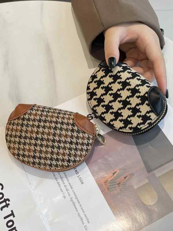 小銭入れ レディース ミニ財布 帆布 キャンバス ストライプ 切り替え ファスナー コインケース キーケース コンパクト 軽量 かわいい 小物入れ