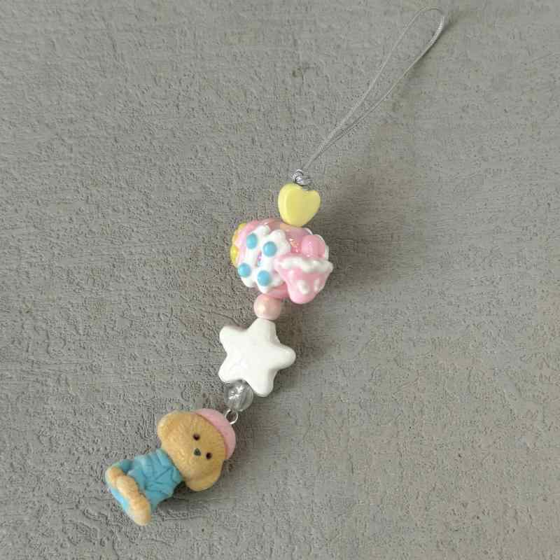 スマホストラップ レディース 携帯ストラップ チャーム 植絨 子犬 コアラ ビーズ キーホルダー カメラバッグチャーム 落下防止 おしゃれ かわいい 通学 通勤