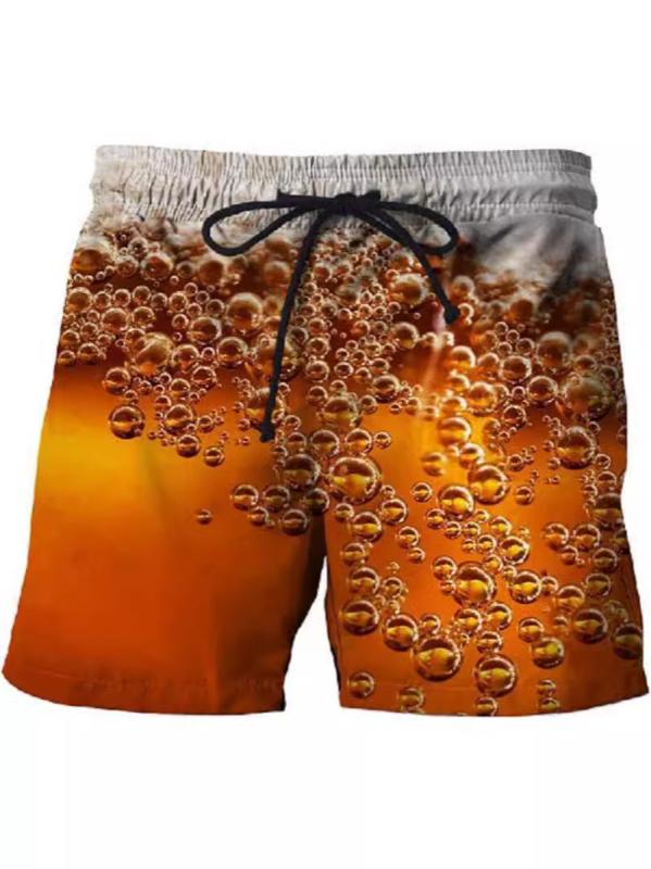 ハーフパンツ メンズ レディース ユニセックス 春夏 ビーチパンツ ショートパンツ 水陸両用 速乾 撥水 通気性 軽量 3D プリント 柄パン スポーツ 水着 海水パンツ スイムウエア カジュアル 再生繊維 旅行 プール