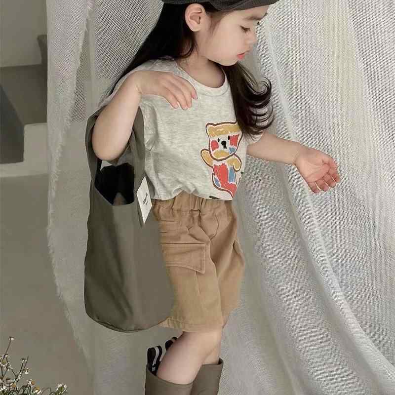 セットアップ キッズ 女の子 半袖 Tシャツ ショートパンツ コットン 2点セット 通園 通学 かわいい カジュアル 普段着 夏