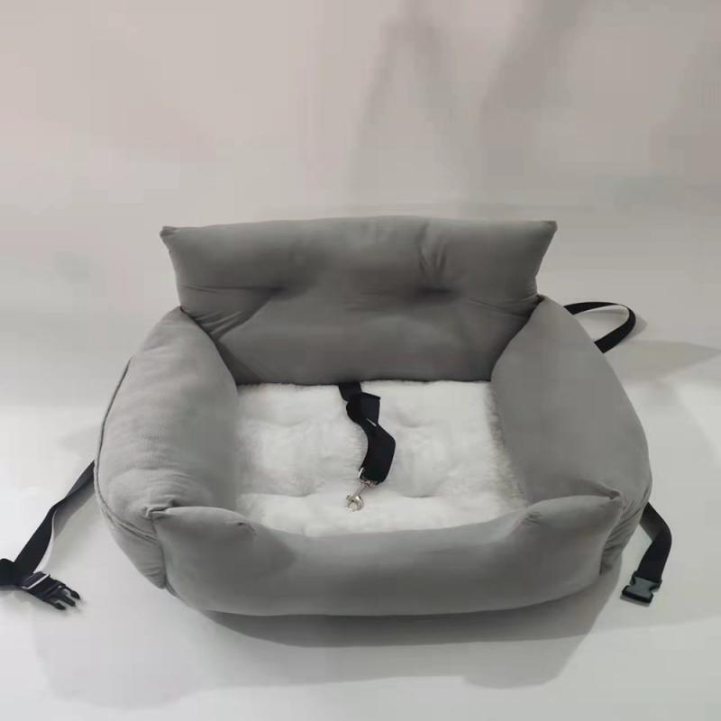 ペットベッド ドライブボックス 車用シートカバー 犬用 猫用 車載 アームレスト 助手席 防汚 撥水 折り畳み 洗える クッション ドライブ用品 滑り止め