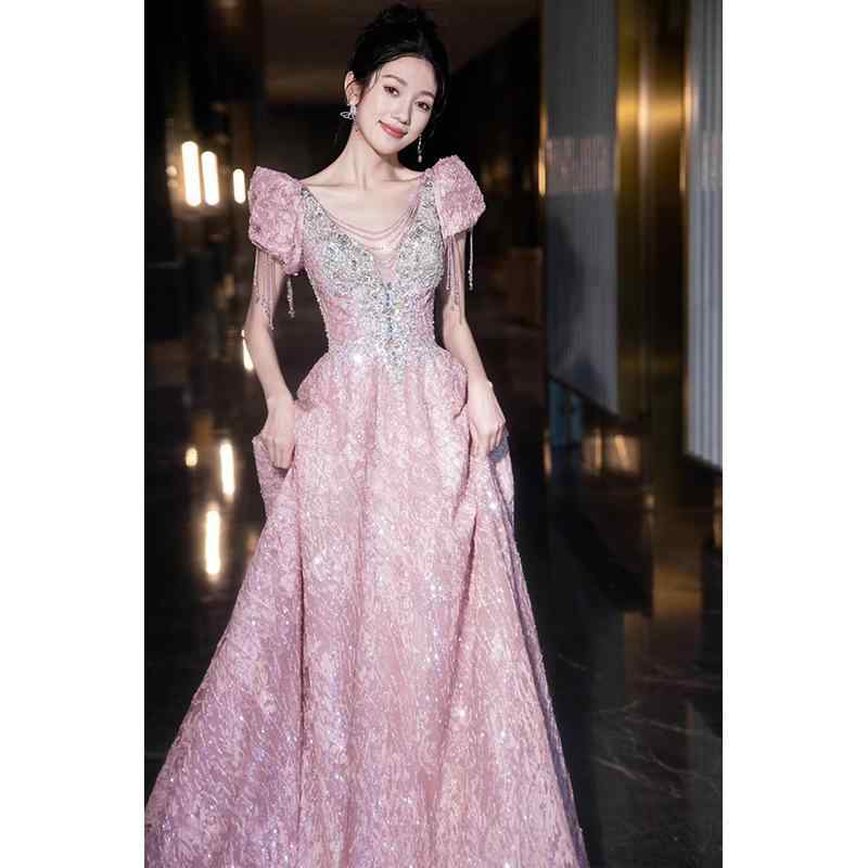 ・カテゴリ: 礼服・主な素材: ポリエステル・ネックライン: ノースリーブ・袖丈: 三分袖・スカート丈: ロング丈・ウエストライン: ハイウエスト・柄: 無地・シルエット: Aライン・カラー展開: ドレス・サイズ展開: XS、S、M、L、XL、XXL、XXXL、4XL、5XL