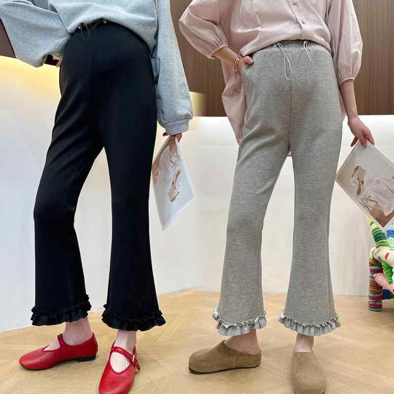 ・カテゴリ: マタニティパンツ・厚み: 普通・丈: 9分丈・素材: 綿、ポリエステル、ポリウレタン・機能: 妊婦帯・お腹サポート・カラー展開: ブラック、ライトグレー・サイズ展開: M、L、XL、2XL、3XL・伸縮性: ややあり・シルエット: ルーズフィット・スタイル: カジュアル