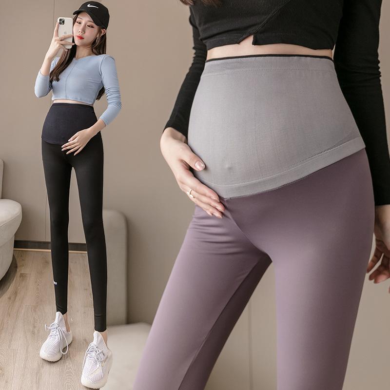 ・カテゴリ: マタニティパンツ・パンツ丈: ロングパンツ・主な素材: ポリエステル（含有量80%）・機能: 托腹（お腹サポート）・カラー展開: ブラック、パープルグレー、小豆色・サイズ展開: M、L、XL、2XL・パンツのシルエット: タイトフィット・伸縮性: 高伸縮
