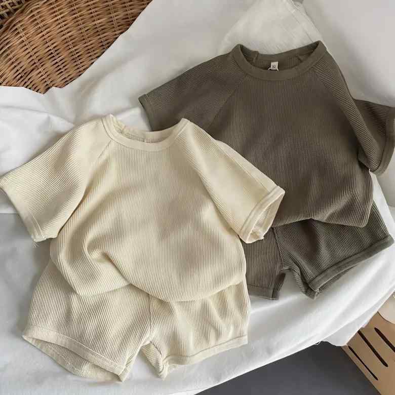 セットアップ キッズ ユニセックス 半袖 接触冷感 薄手 動きやすい カジュアル ナチュラル