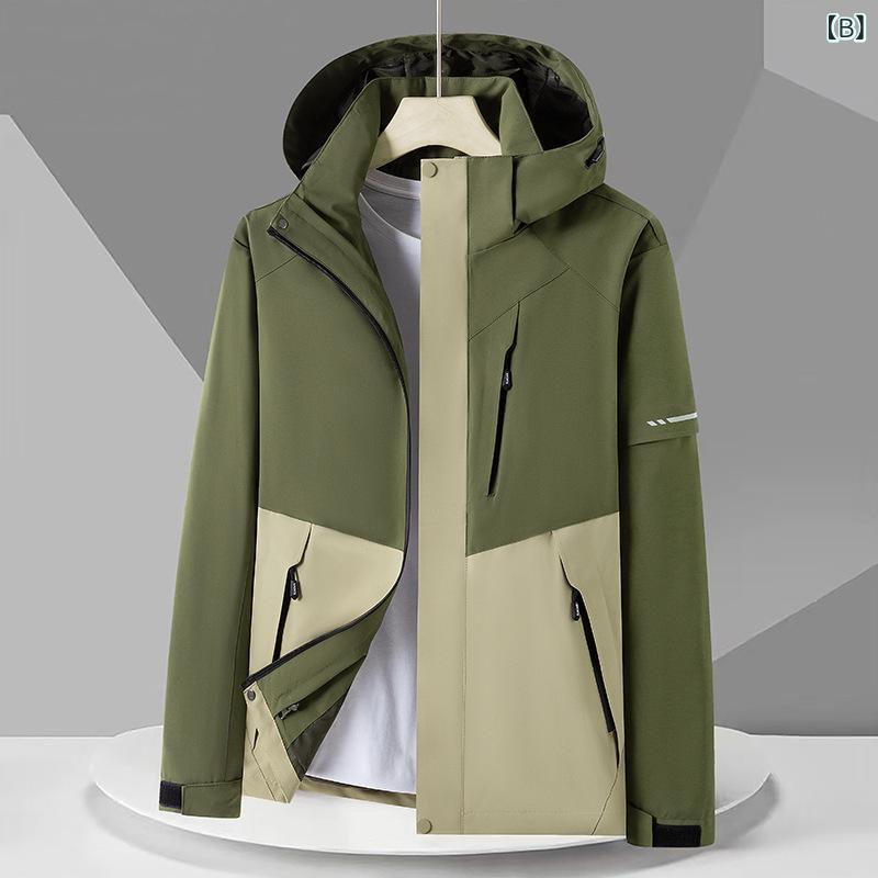 ウインドブレーカー メンズ レディース 男女兼用 撥水 防水 防風 フード付き 軽量 登山服 マウンテンパーカー アウター カジュアル 普段着 通勤 通学 自転車 アウトドア レジャー キャンプ ハイキング soarsole-10376304 ふんわり暮らし鞄店 サンプル画像3