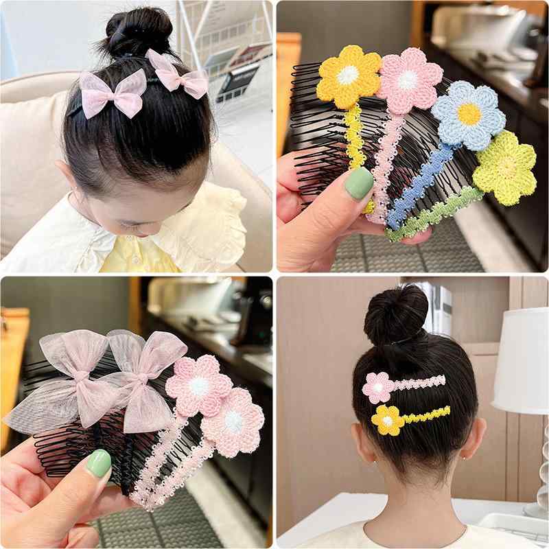 ・カテゴリ: ヘアアクセサリー・スタイル: プリンセス、田園風・対象: 子ども・素材: プラスチック、樹脂・種類: ヘアピン、ヘアコーム・カラー展開: ピンク、ブルー、イエロー、オレンジピンク