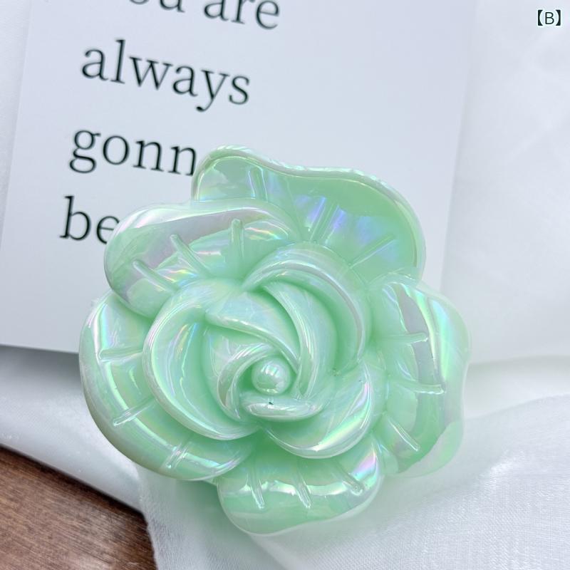 ヘアアクセサリー レディース 髪留め バンスクリップ ヘアクリップ 大 薔薇 ローズ...