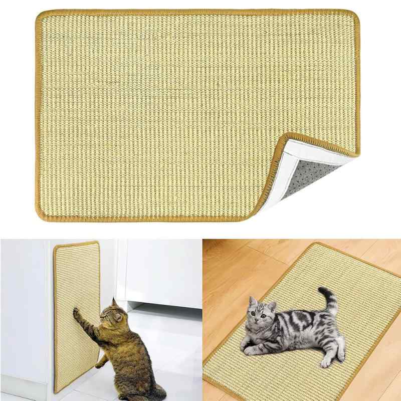 爪とぎ 猫 サイザル麻製 猫抓シート 家具保護 傷防止 ソファ 壁用 粘着式 滑り止め マット 爪研ぎボード ペット用品