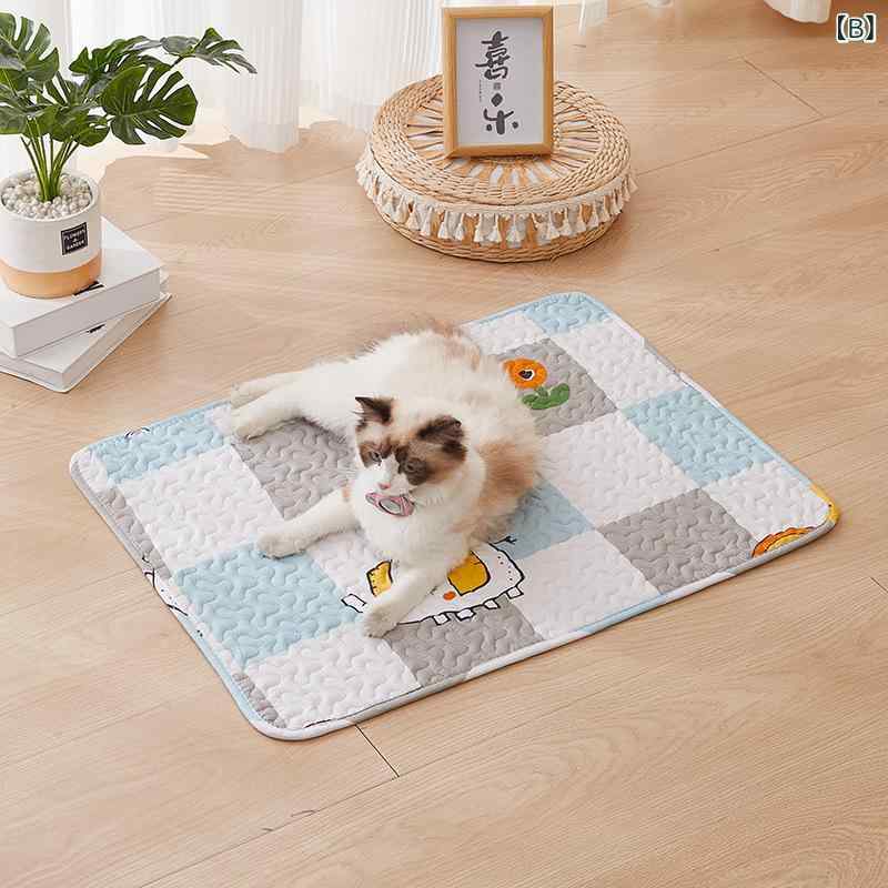 ふんわり暮らし鞄店のペットマット 猫 犬 ケージ用 滑り止め 洗える 四季通用 クッション ベッド 室内 寒さ対策 かわいい ペット用品｜アングル3