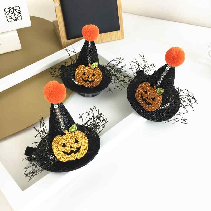 ・素材: 布・対象: レディース・製法: ハンドメイド・ヘアクリップタイプ: サイドクリップ・カラー展開: パンプキンブラックハット・モチーフ: リボン・スタイル: 韓国風、スイート・カテゴリ: ヘアアクセサリー