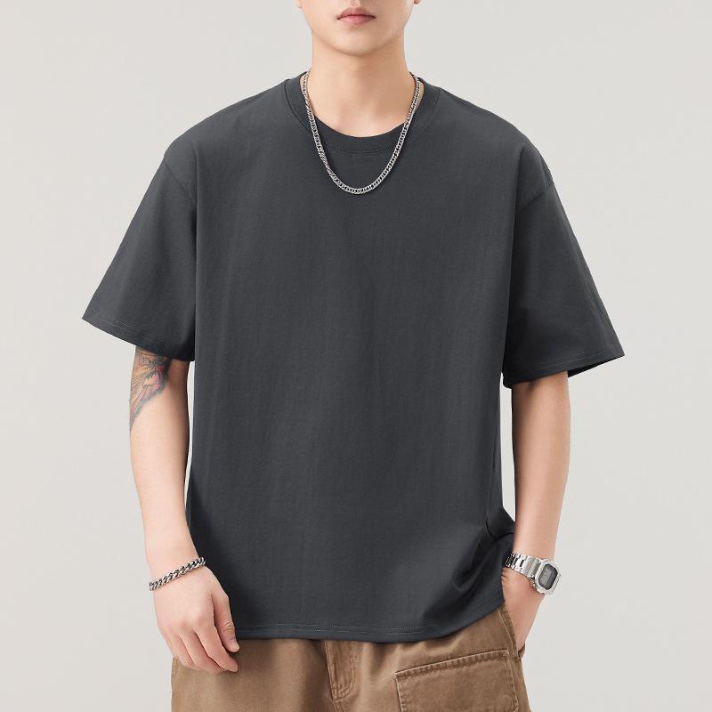 ・カテゴリ: Tシャツ・スタイル: カジュアル・主な素材: 綿 ・柄: 無地・シルエット: ルーズフィット・ネックライン: クルーネック・袖丈: 半袖・袖の種類: ドロップショルダー・機能性: 吸湿速乾・生地の厚さ: 普通・生地の重さ: 260g・対象: メンズ・仕様: プルオーバー・加工: 形態安定・カラー展開: アプリコット、アーミーグリーン、ダークグレー、ホワイト、ネイビー、ブラック・サイズ展開: M、L、XL、2XL、3XL、4XL