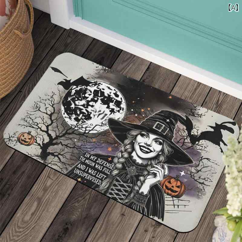 玄関マット 珪藻土 吸水 速乾 滑り止め 洗える ハロウィン 装飾 バスマット ドアマ...
