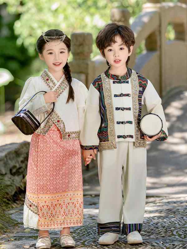 唐装 キッズ 漢服 子供 チャイナドレス 男の子 女の子 演出服 民族衣装 古風 長袖 発表会 ステージ衣装 柔らかい 快適 セットアップ