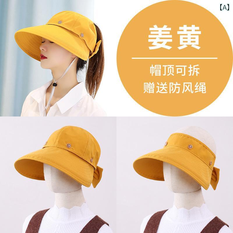 ふんわり暮らし鞄店の麦わら帽子 レディース 春夏 つば広 防紫外線 遮光 日よけ帽子 UVカット 折りたたみ リボン マジックテープ 調節可能 通気性 2WAY｜アングル2