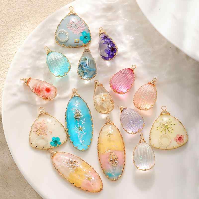 楽天市場】レジン パーツ 花（ネックレス・ペンダント｜レディース