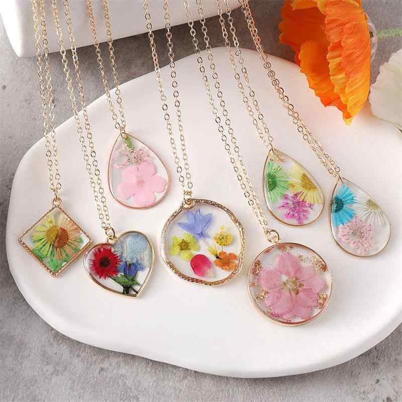 楽天市場】レジン パーツ 花（ネックレス・ペンダント｜レディース