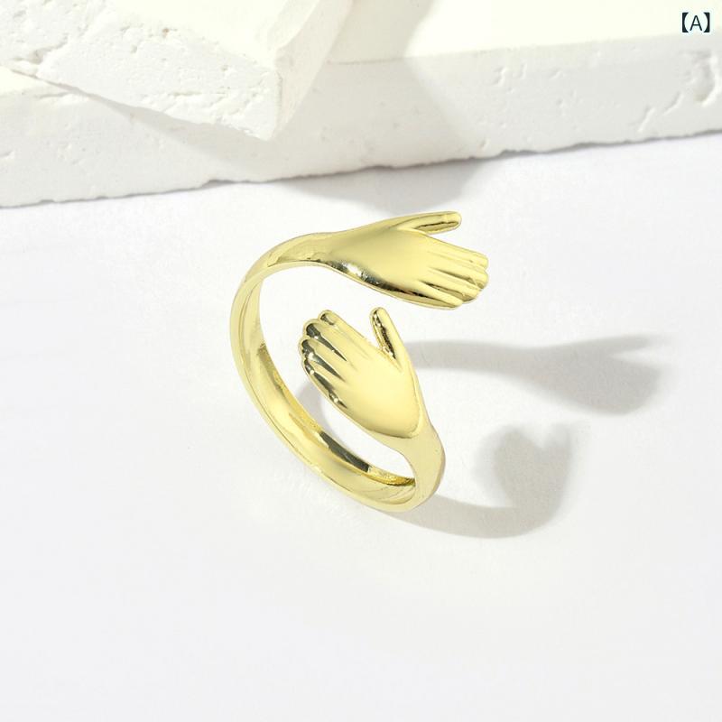 指輪 レディース サージカルステンレス オープンリング 金属アレルギー対応 18K 金...