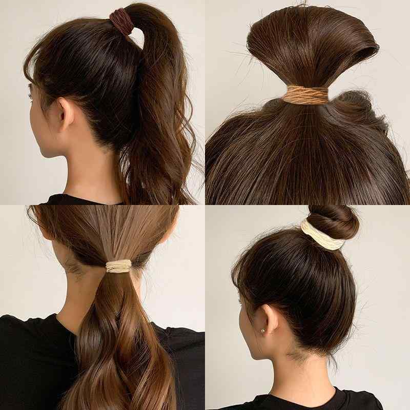 ・カテゴリ: ヘアゴム・主な素材: 混合素材・生産工程: 業・カラー展開: ブラウン系5色セット（花柄/10本組）、ブラウン系5色セット（ボーダー柄/10本組）、ブラック（ボーダー柄/10本組）、シーソルトブルー（花柄/10本組）、シーソルトブルー（ボーダー柄/10本組）、抹茶グリーン（花柄/10本組）、抹茶グリーン（ボーダー柄/10本組）、シャイピンク（花柄/10本組）、シャイピンク（ボーダー柄/10本組）、ミルクティーブラウン（花柄/10本組）、ミルクティーブラウン（ボーダー柄/10本組）、ブラックグレー系（ボーダー柄/10本組）、ブラックグレー系（花柄/10本組）、アイスクリーム（ボーダー柄/10本組）、アイスクリーム（花柄/10本組）、モランディ（ボーダー柄/10本組）、モランディ（花柄/10本組）・スタイル: 日韓風・タイプ: 高弾力・テイスト: 清潔感、スウィート・装飾素材: 装飾なし