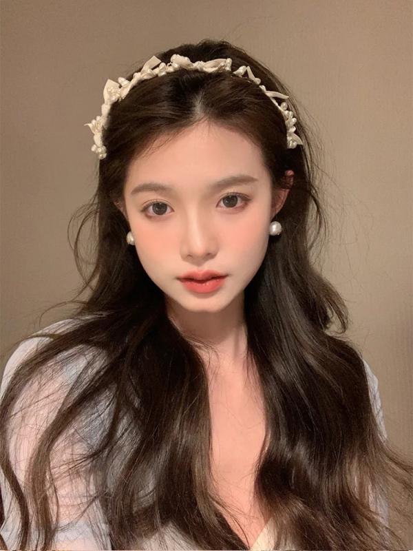 ・カテゴリ: ヘアアクセサリー・素材: 合金（銀メッキ・金メッキ）・カラー展開: ホワイト、ブラック・スタイル: 日韓風、レトロ・文芸風・対象: レディース