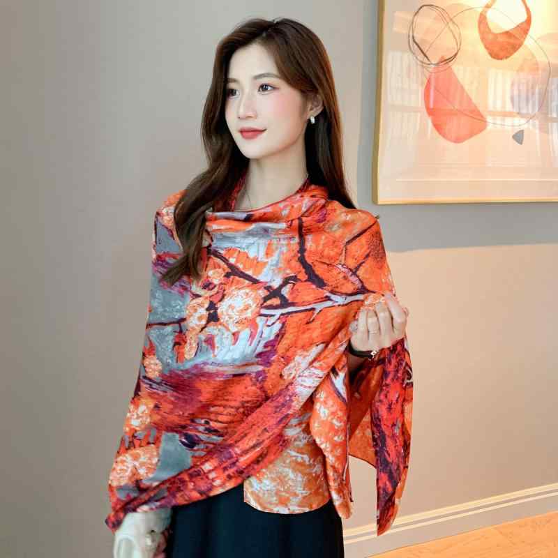・主な素材: 麗錦緞・織り方: 平織り・スタイル: ロング・幅: 90cm・長さ: 90cm-180cm・カラー展開: 1#、2#、4#、5#、9#、13#・テイスト: 文芸風