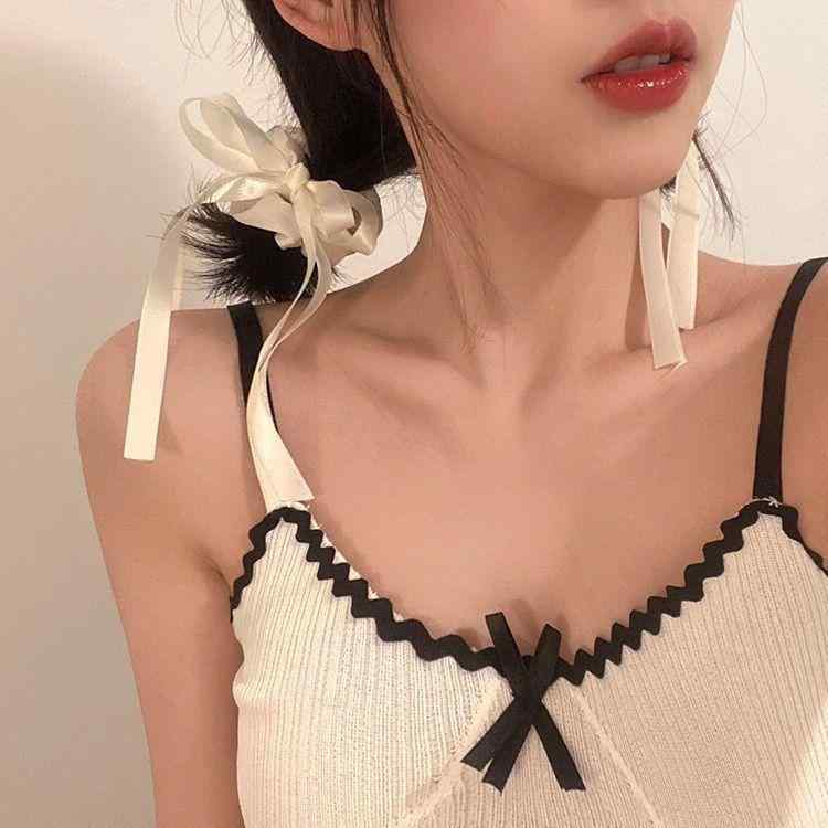 ヘアアクセサリー レディース リボン ヘアゴム ロングテール 髪留め 髪飾り 髪ゴム ヘアクリップ 大人かわいい 森ガール フェミニン シフォン おしゃれ