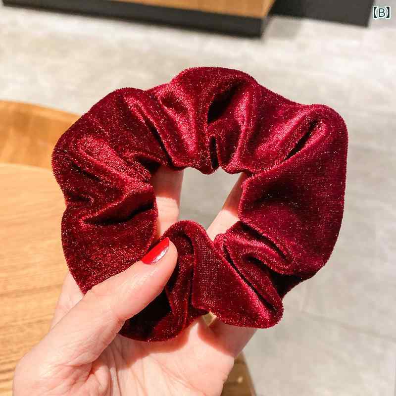 シュシュ レディース ヘアアクセサリー ベロア 秋冬 髪飾り 髪留め ヘアゴム ボリ...