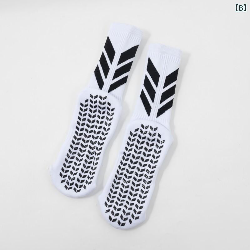 ふんわり暮らし鞄店の靴下 メンズ 運動 サッカー ソックス ミドル丈 滑り止め シリコン 厚手 吸汗 速乾 摩擦防止 蒸れにくい スポーツ アウトドア ランニング トレーニング フリーサイズ｜アングル3