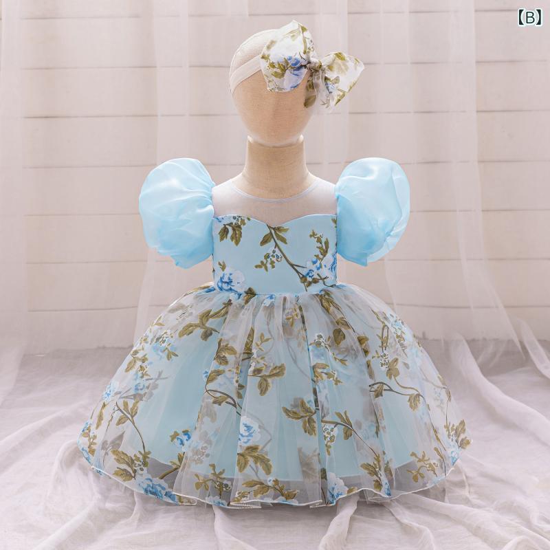 ふんわり暮らし鞄店のドレス キッズ 女の子 プリンセス チュール ピアノ 発表会 結婚式 子供 フォーマル ノースリーブ リボン レース 記念撮影 パステルカラー｜アングル3