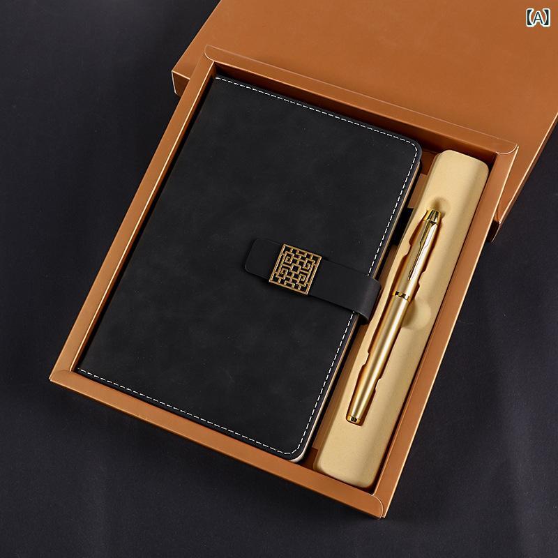 文房具セット ビジネス ギフトセット メモ帳 ボールペン 金属製 ペン 事務用品 オフィス用品 贈り物 記念品 記念日 プレゼント soarsole-10451243 ふんわり暮らし鞄店 サンプル画像2