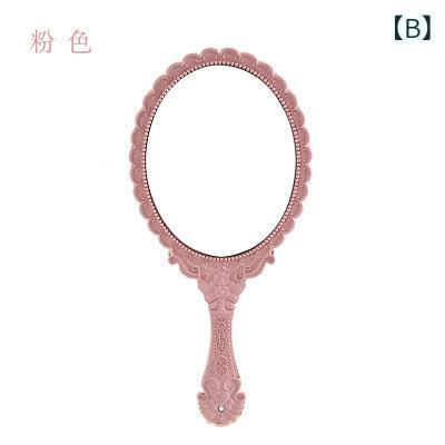 ふんわり暮らし鞄店の手鏡 レディース ハンドミラー 化粧鏡 コスメミラー 手持ち レトロ 花柄 おしゃれ サロン用 ポータブル 持ち運び 軽量 メイクミラー｜アングル3