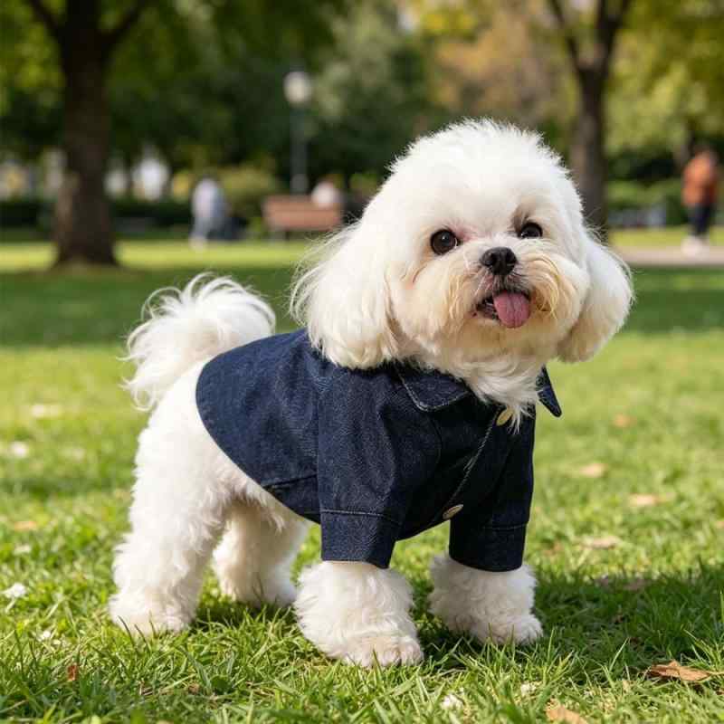 ペット服 犬服 デニムシャツ アウター 猫服 春夏 小型犬 中型犬 通気性 コットン スナップボタン カジュアル