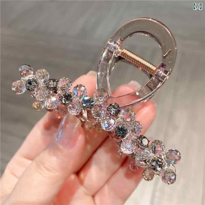 ヘアクリップ レディース ヘアアクセサリー 髪留め 髪飾り バンスクリップ シャー...