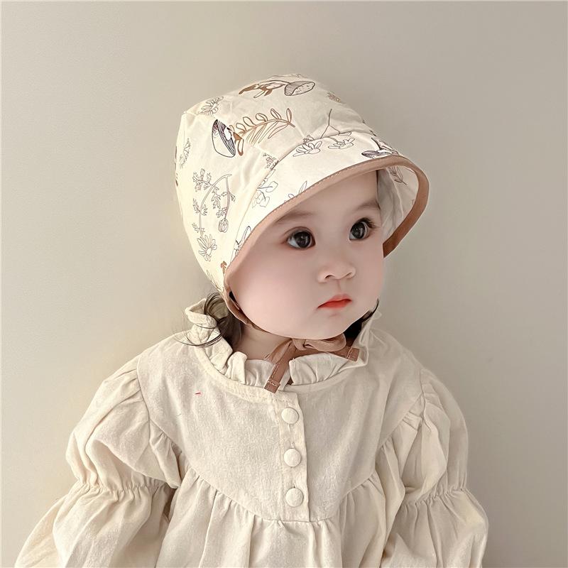 ・カテゴリ: フード付き帽子・カラー展開: ブラウン、グリーン・サイズ展開: 44-48cm（対象年齢：約6-18ヶ月）・つばの形状: 短いつば・帽子のトップ形状: 丸型・機能: 保暖・スタイル: カートゥーン、ナチュラル、キュート、フレッシュ、子供向け・対象年齢: 6-12ヶ月、1-2歳・素材: 綿・加工技術: プリント、タイダイ染め・デザイン要素: 動物、キャラクター