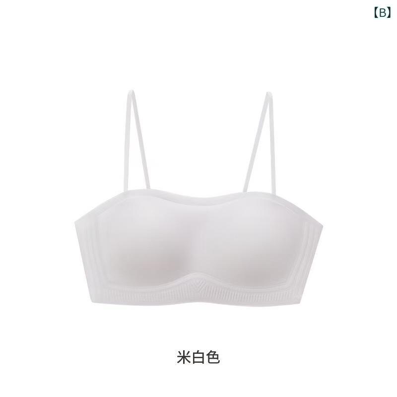 ふんわり暮らし鞄店のブラジャー レディース 補正下着 ストラップレス チューブトップ ノンワイヤー 防滑 脇高 美背中 蒸れにくい 薄型カップ インナー｜アングル3
