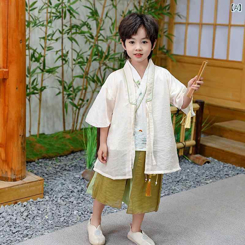 ・カテゴリ: 子供用旗袍・唐装・民族衣装・セット内容: トップス、スカート、飄紗の3点セット・デザイン: 花柄、唐装スタイル、田園風、カートゥーン・主な素材: ポリエステル・素材の含有量: 95%・生地加工: 柔軟処理・生地の厚さ: 普通・カラー展開: イエロー、グリーン・サイズ展開: 90cm、100cm、110cm、120cm、130cm、140cm、150cm、160cm・対象年齢: 3〜8歳（身長100〜140cm）・対象性別: 男女兼用・スタイル: 中華風