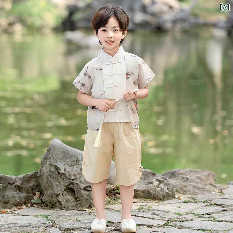 ・カテゴリ: 子供用唐装・民族衣装・スタイル: チャイナ風、田園風、キュート・柄: 花柄・インナータイプ: コットンインナー・生地加工: ソフト加工・デザイン要素: セットアップ、配色、チュール、キャンディカラー・安全基準: B類・対象性別: ユニセックス・主な素材: ポリエステル 95%・生地素材: コットン混紡・生地の厚さ: 普通・カラー展開: 男児用、女児用・推奨身長: 80-90cm、90-100cm、100-110cm、110-120cm、120-130cm、130-140cm、140-150cm、150-160cm、160-170cm、170-180cm・対象年齢: 3-8歳（身長100-140cm）