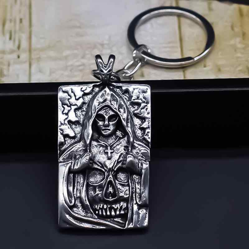 ・処理工程: 電気メッキ・素材: 合金・カラー展開: シルバー・スタイル: 欧米風、ファッション通勤・デザイン: キーホルダー・柄: 星座、干支・トレンド要素: スカル、ブロック、プレート、チェーン