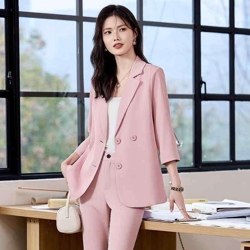・スタイル: エレガント・主な素材: ポリエステル90-95%、スパンデックス30%以下・袖丈: 七分袖・袖タイプ: レギュラー・パンツ丈: ロング丈・カラー展開: ブラック、ホワイト、ピンク、ブルー、グリーン・サイズ展開: S、M、L、XL、XXL、XXXL