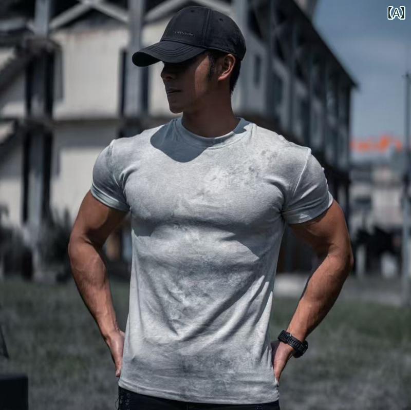 ・カテゴリ: Tシャツ・柄: 無地・スタイル: スポーツレジャー・ネックライン: クルーネック・袖丈: 半袖・主な素材: ポリエステル57%・カラー展開: ライトグレー、ライトカーキ、ライトブルー、ライトグリーン・サイズ展開: M、L、XL、XXL、XXXL